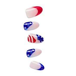 imPRESS Design Patriotic Forever Fling Medium Length Set of 30 Press On Nails